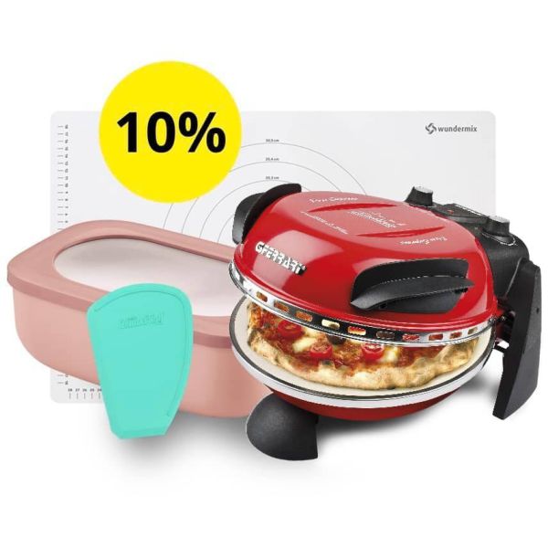 Pizza-Set mit G3Ferrari Pizzaofen, WunderMat®, ZauberCard und Frischhaltebox