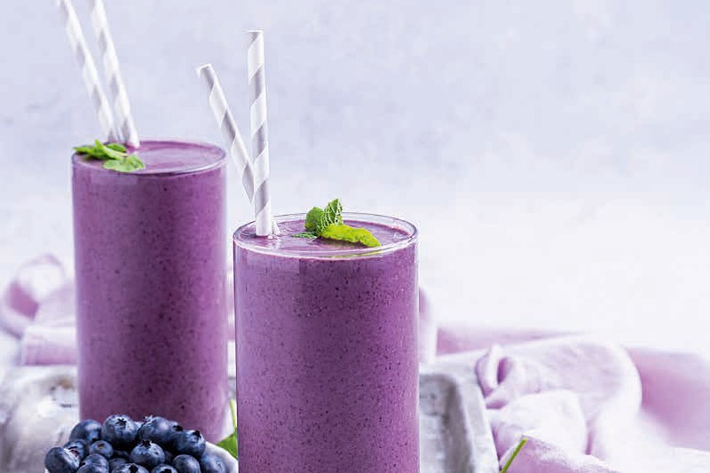 Gesunder Blaubeer-Smoothie